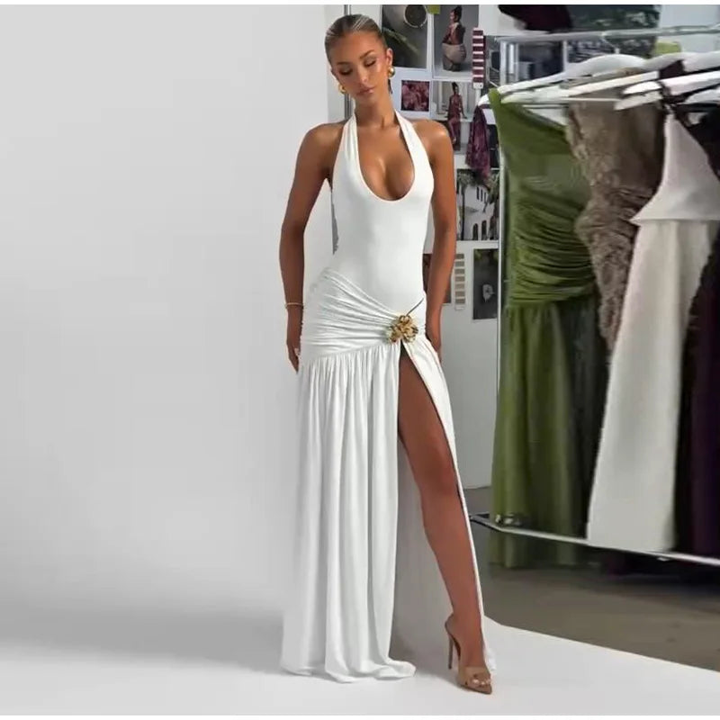 Jumpsuit Half Skirt Women Set Backless