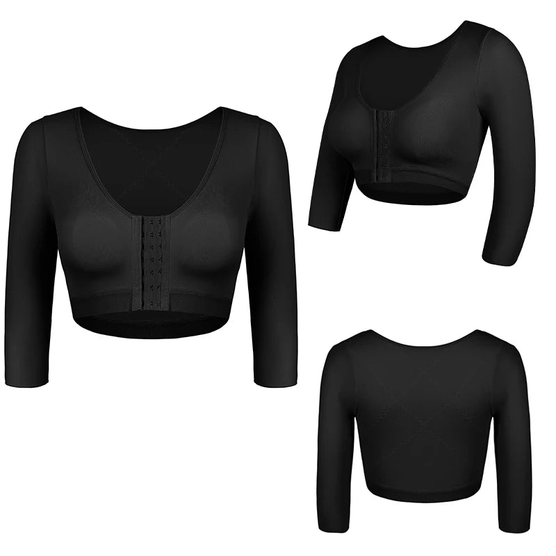 Body Shaper with Arm Women Tops for Compression