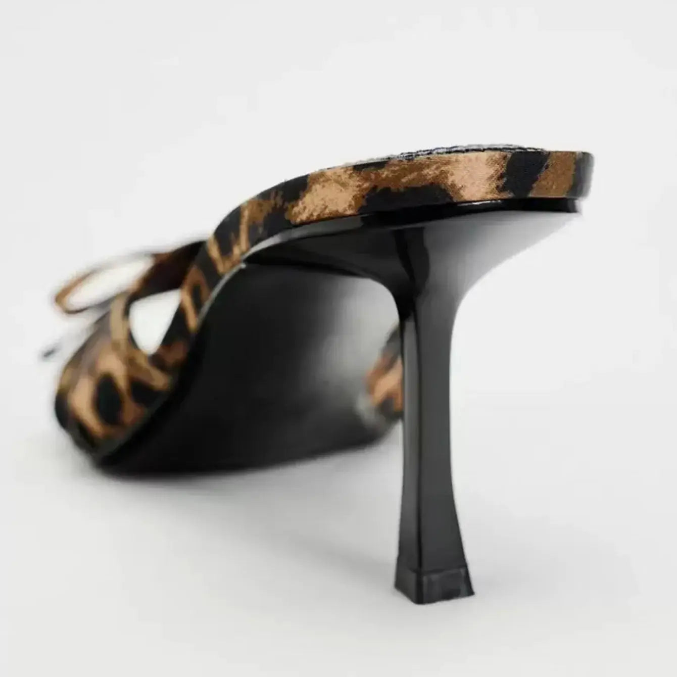 High Quality Women Shoes Bow Knot Leopard Print