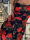 Flowers Print Spaghetti Strap Dress - Norellé