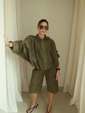Women Short Jacket Fashion Full Sleeve Zipper Lapel Pocket - Norellé