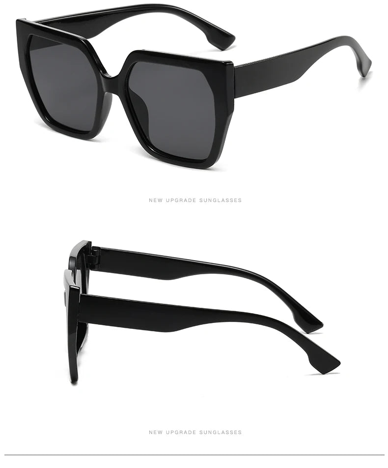 Protective Glasses 2pcs Large Frame Polygon Sunglasses