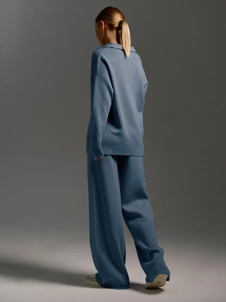 Winter Thick Women Knitted Suit