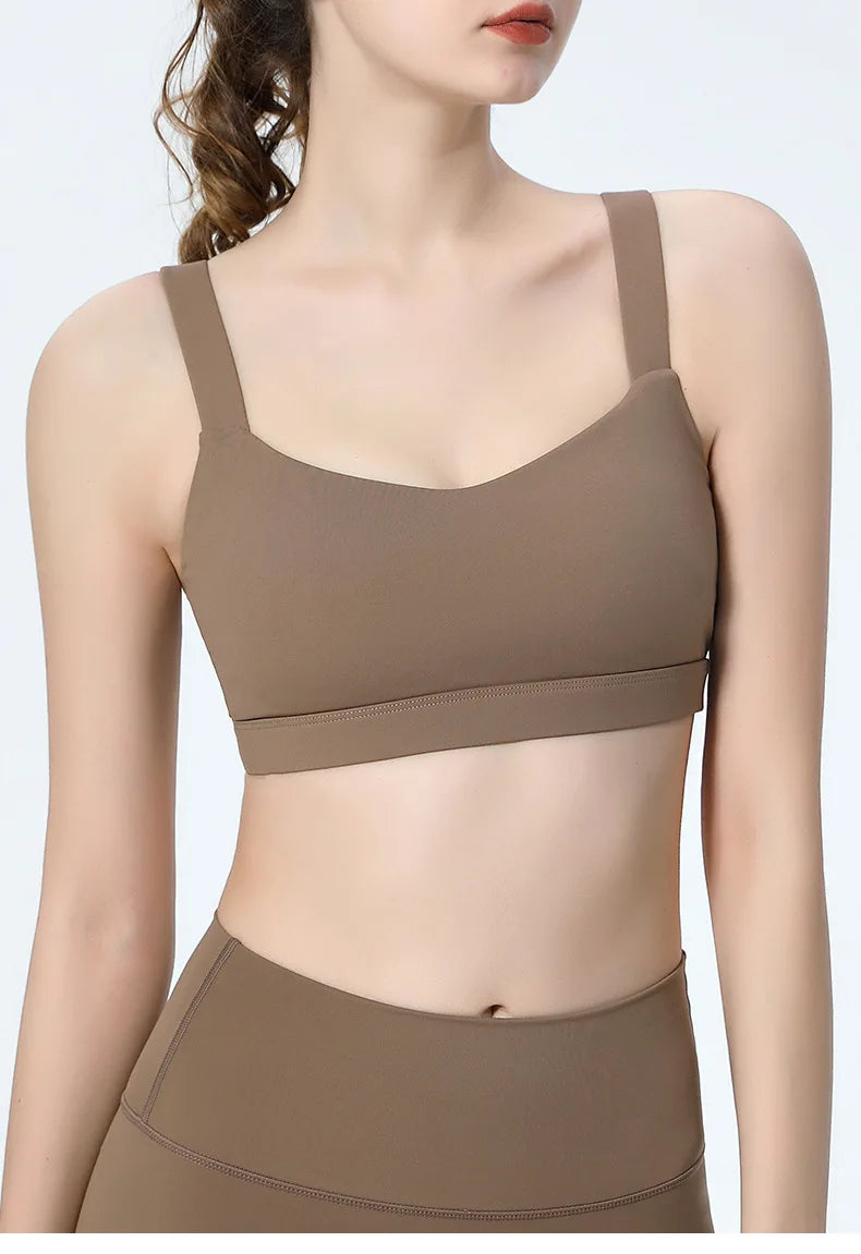 Sports Underwear Breathable Fixed Chest Pad Fitness Bra