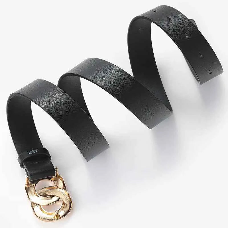 White Black Brown Women's Trousers Belt High Quality