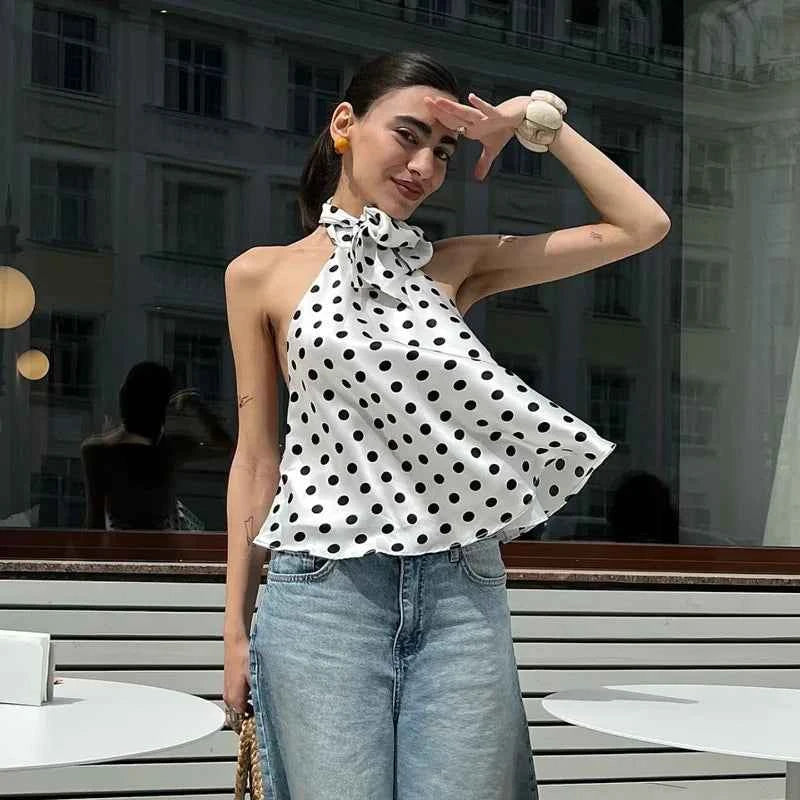 Vintage Polka Dot Tank Top