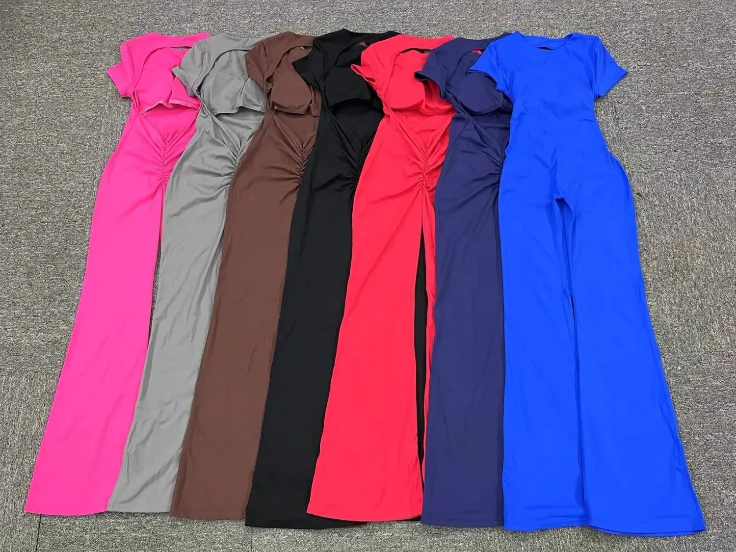 Women Sports Flared Pants Fitness Rompers Stretch Workout Bodysuits Jumpsuit