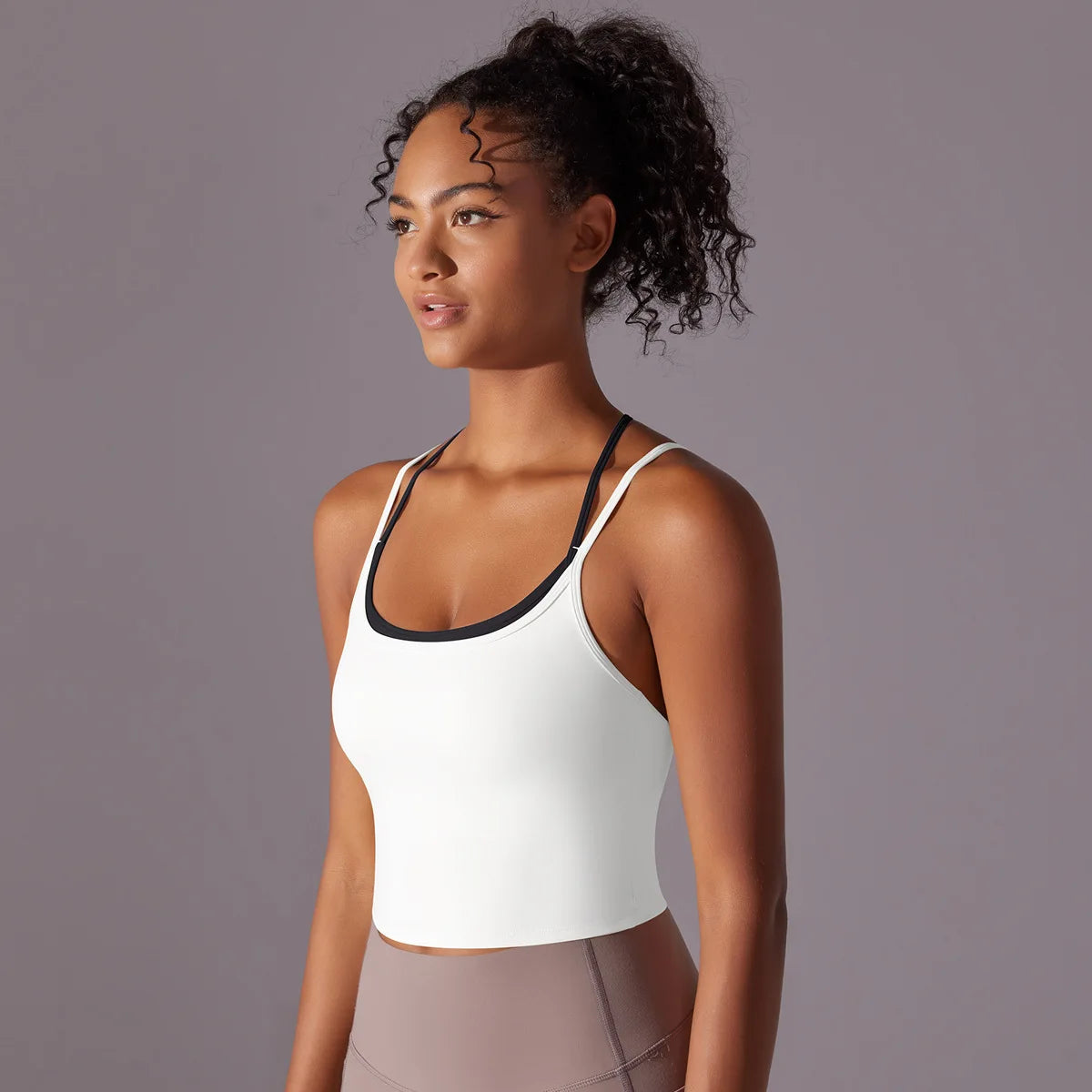 Women Solid Color Fitness Yoga Bra