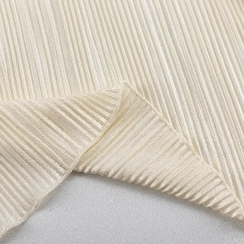 Women Pleated Plain Shirts Spring Fall Chic Long Flare Sleeve V- Neck Tie Up Cardigans Top