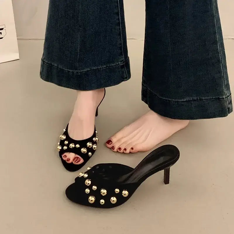 Thin Heels Peep Toes Sandal