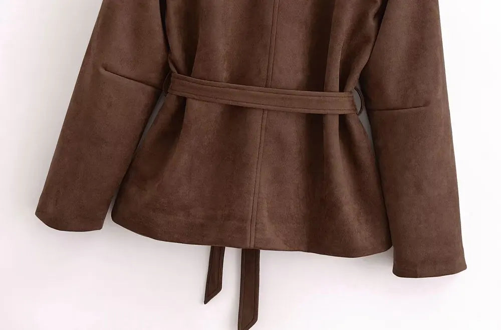 Women’s Faux Suede Loose Jacket