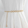Fashion Circle Metal Waist Chain Belt