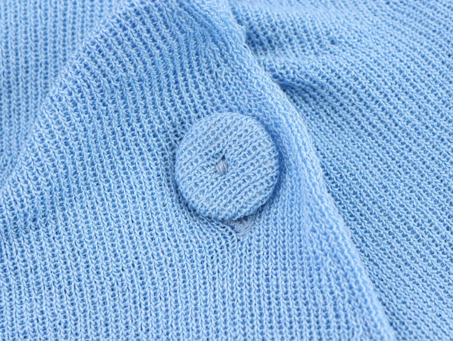 Women Pleated Knitted Pullover Slim-fit Round Neck Long Sleeve Simple Sweater