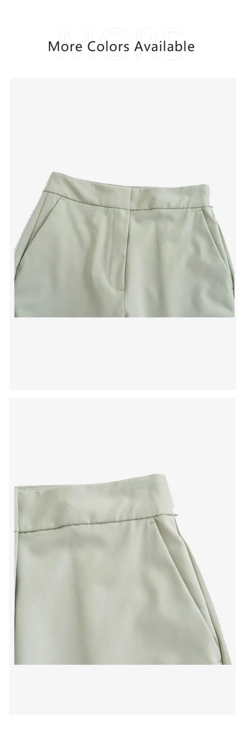 Women’s Suit Coat Curled Hem Straight Leg Trouser Set