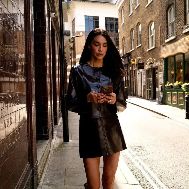 Vintage Women Leather Sets