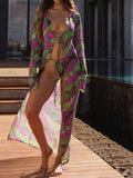 Mesh Cover Ups 3 PCS Bikini Dress Push UP Bikini Set Women - Norellé