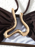 3 Pieces Bikini Set Bandeau Bikinis Women Swimsuit Maxi Dress - Norellé