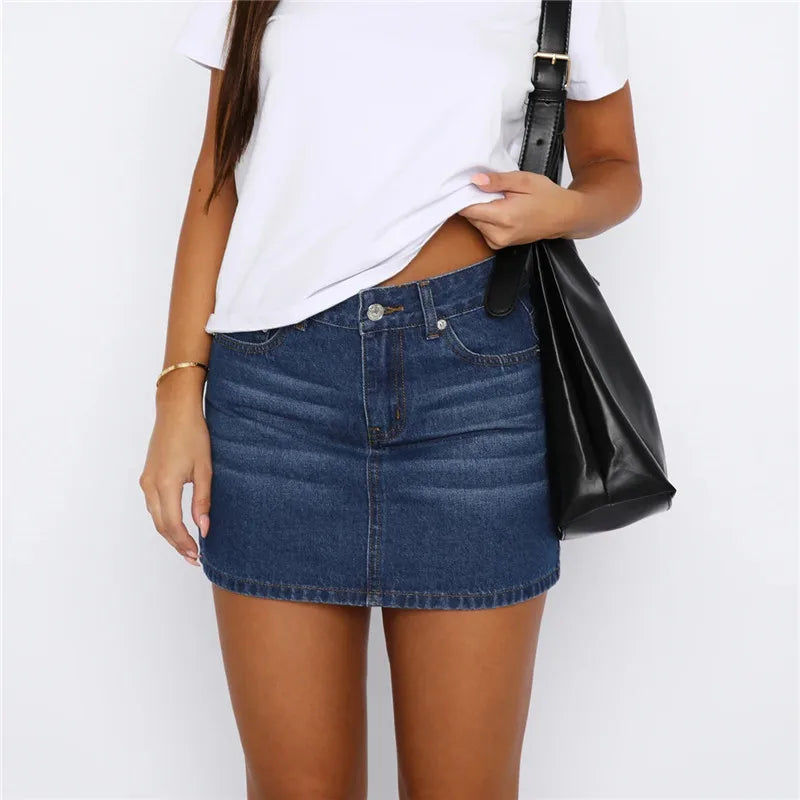 Women Denim Mini Skirt