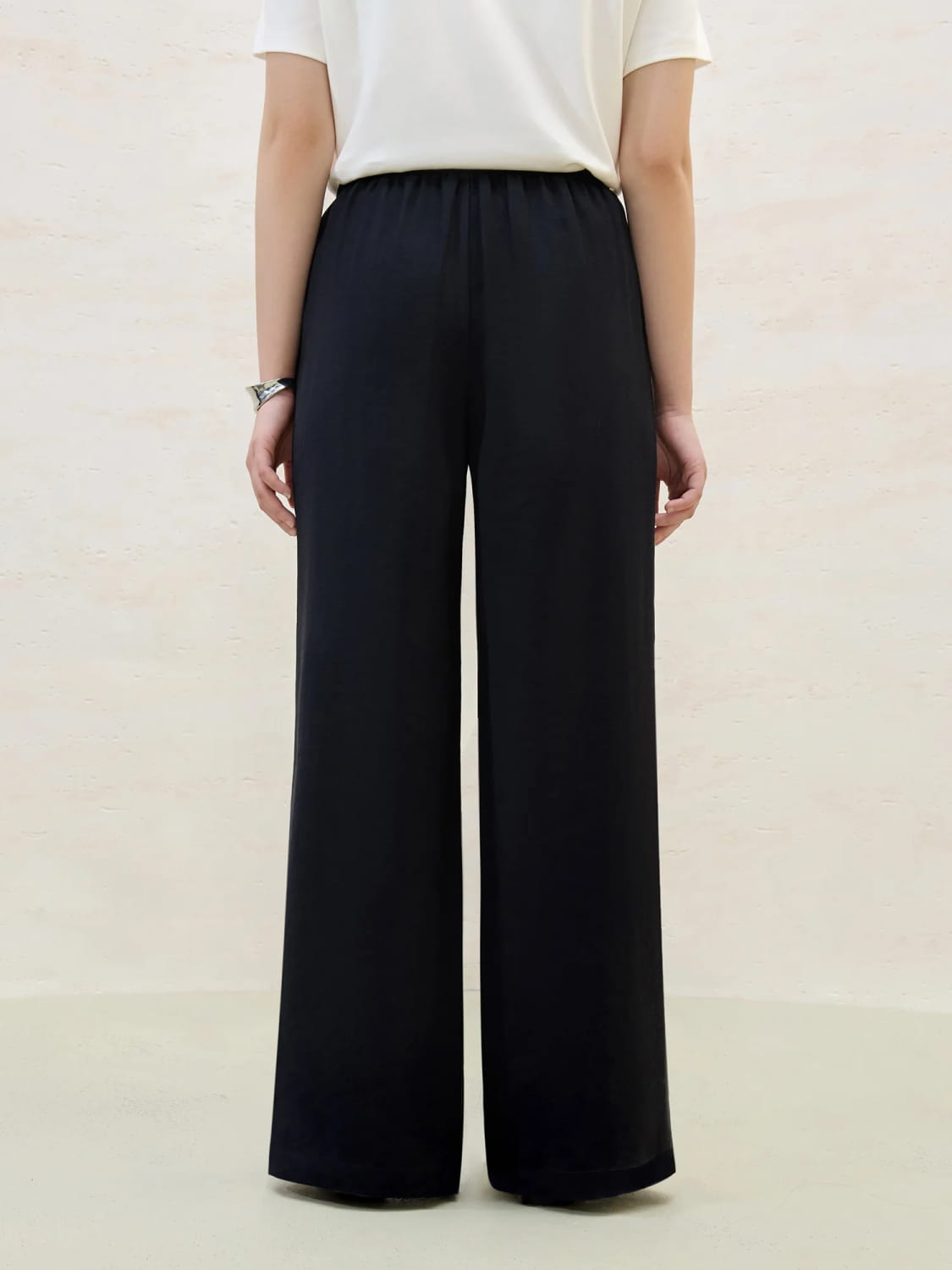 Plus Size Loose Lazy Pleated Floor-length Pants Women