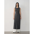 Limited Edition Baslan Merino Wool Extra Long Sleeveless Knit Dress - Norellé
