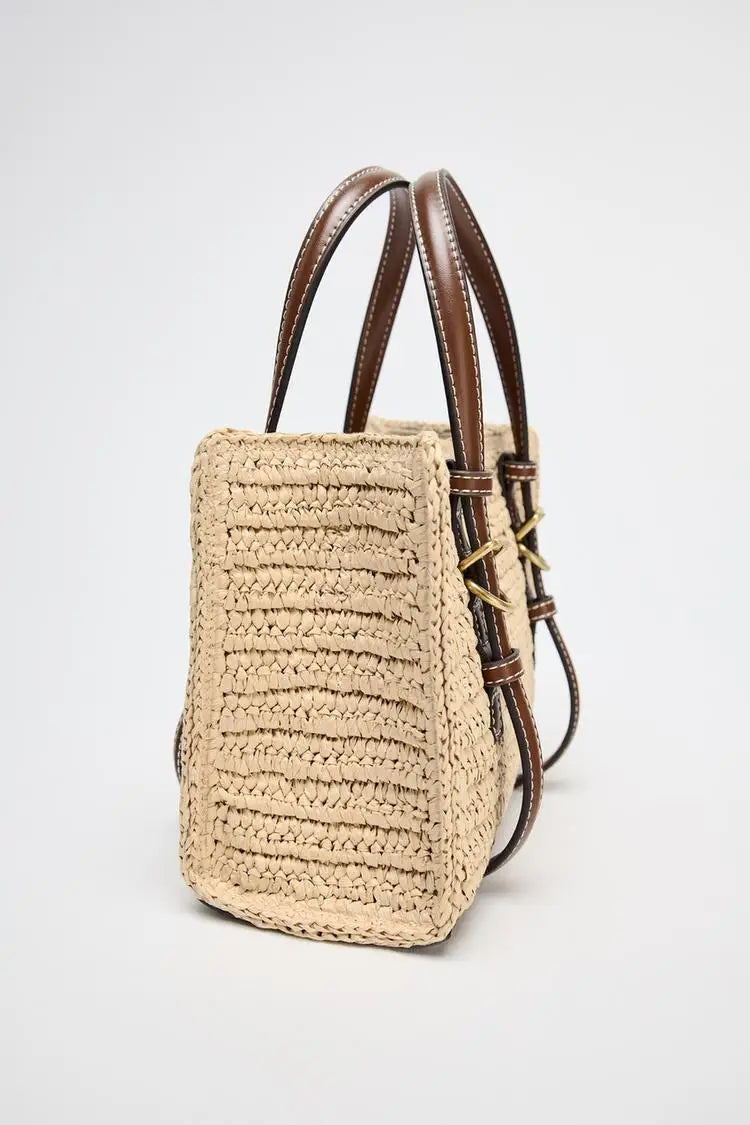 Small Crossbody Women’s Straw Handbag