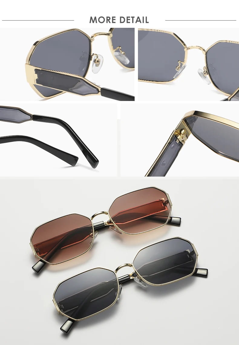 Fashion Square Vintage Sunglasses Women