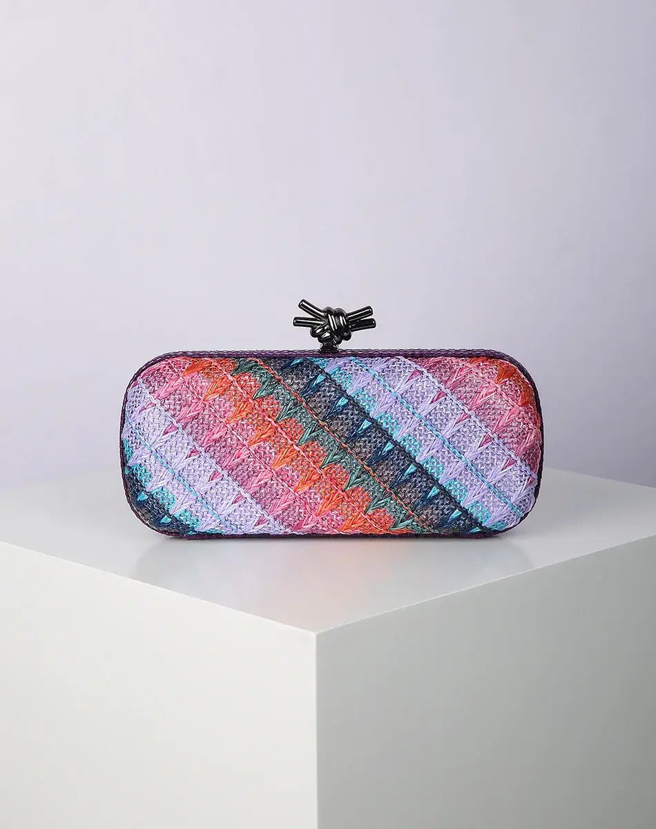 Women’s Straw Style Colorful Woven Clutch Bags