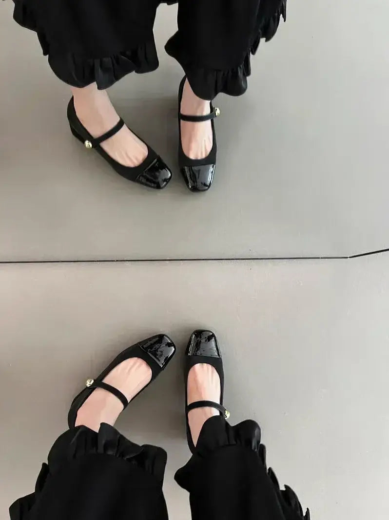 Square Toe High Heels Shoes