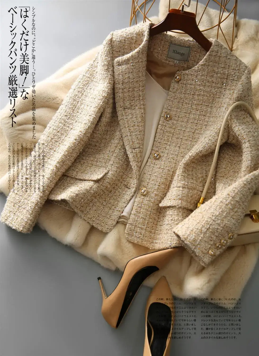 Women’s Slim Short Suit Single Breasted Round Neck Blazers