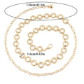 Fashion Circle Metal Waist Chain Belt