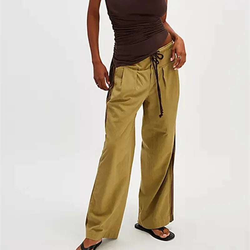 Vintage Women Side Striped Track Pants