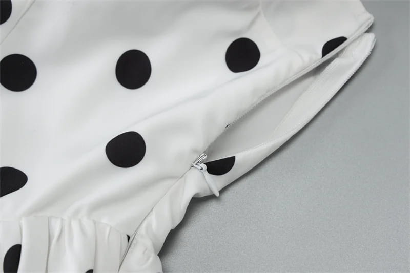 Halter Print Polka Dot Mini Dress Women