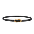 Retro Gold Buckle Genuine Leather Belt for Women