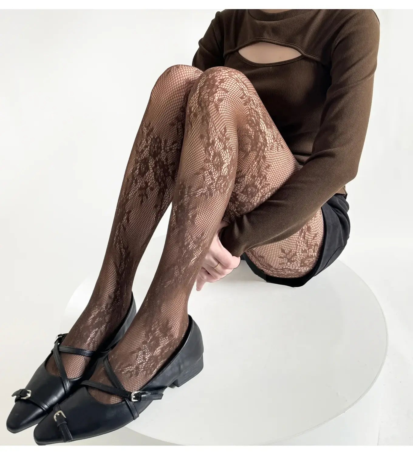 Tights Women Lace Floral Thigh High Stockings Pantyhose