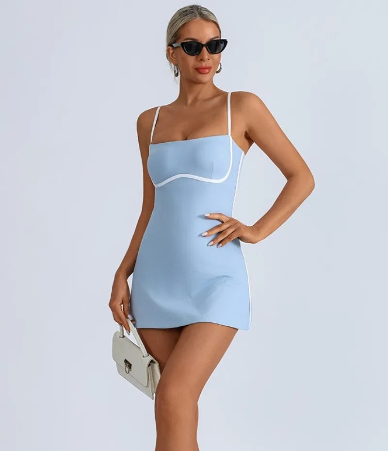 Tennis Skirt Sports Fitness High Elastic Breathable Dress for Women