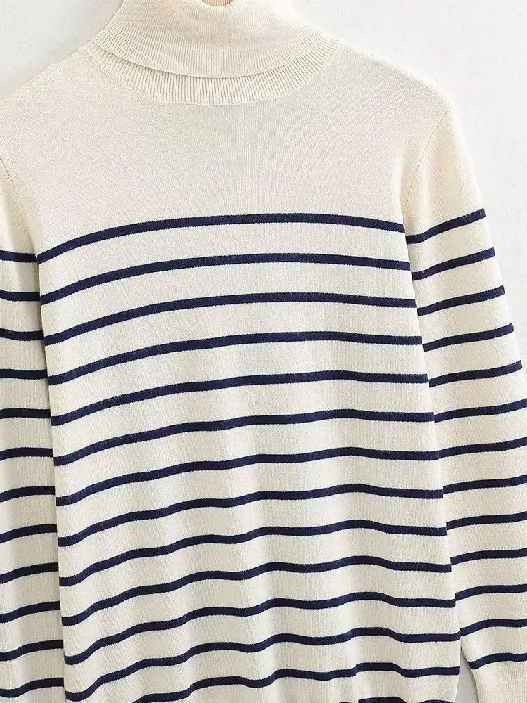 Women’s Cropped Basic Turtleneck Sweater Long Sleeves with Buttons