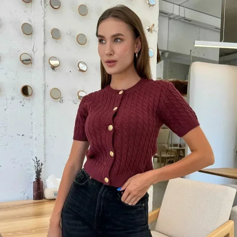 Women Knit Cardigan - Norellé