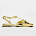 Women Slingback Flats Buckle Ankle Strap