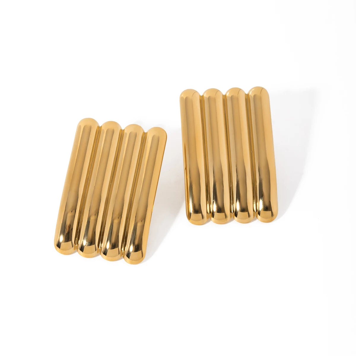 Stainless Steel Vintage-Inspired Waterproof Stud Earrings