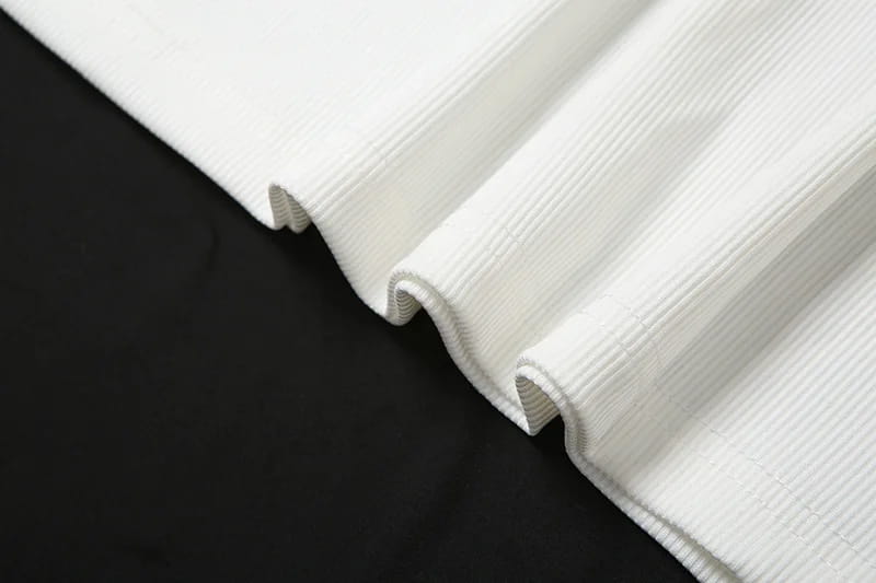 Strapless Long Dress Two Piece Fashion Elegant Solid Sleeveless Top Tight Set