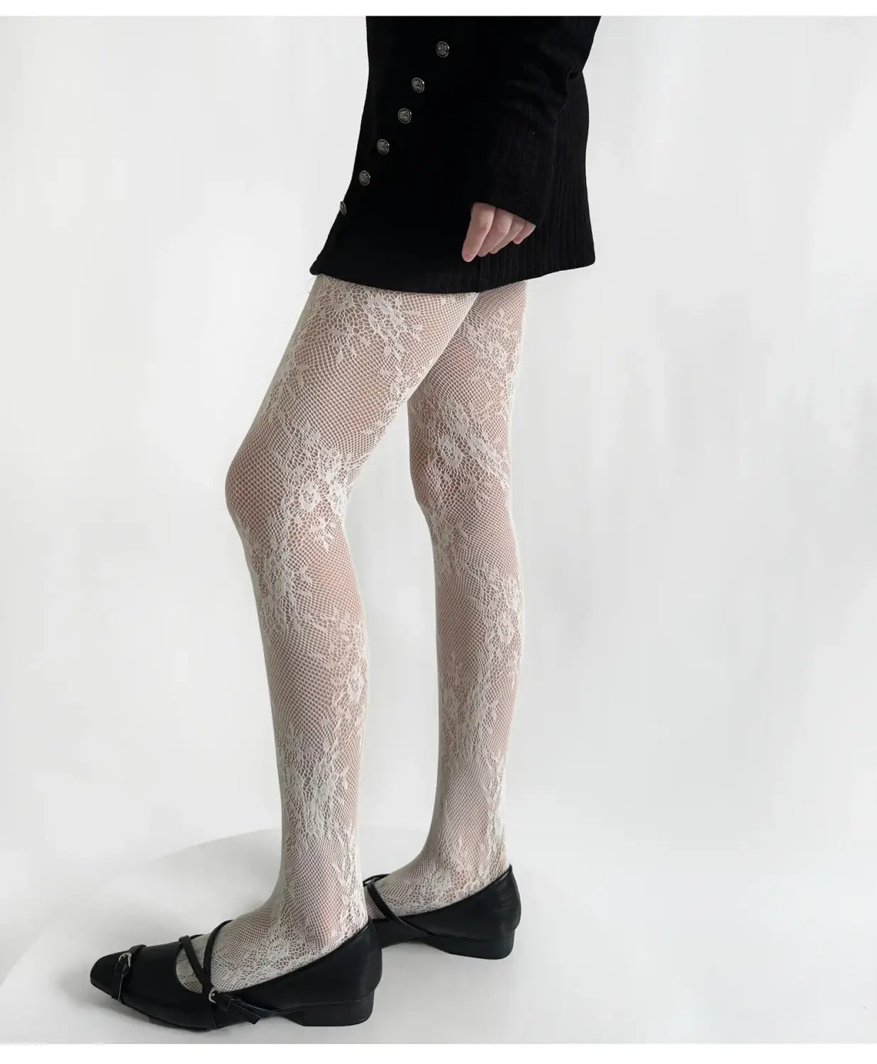 Tights Women Lace Floral Thigh High Stockings Pantyhose