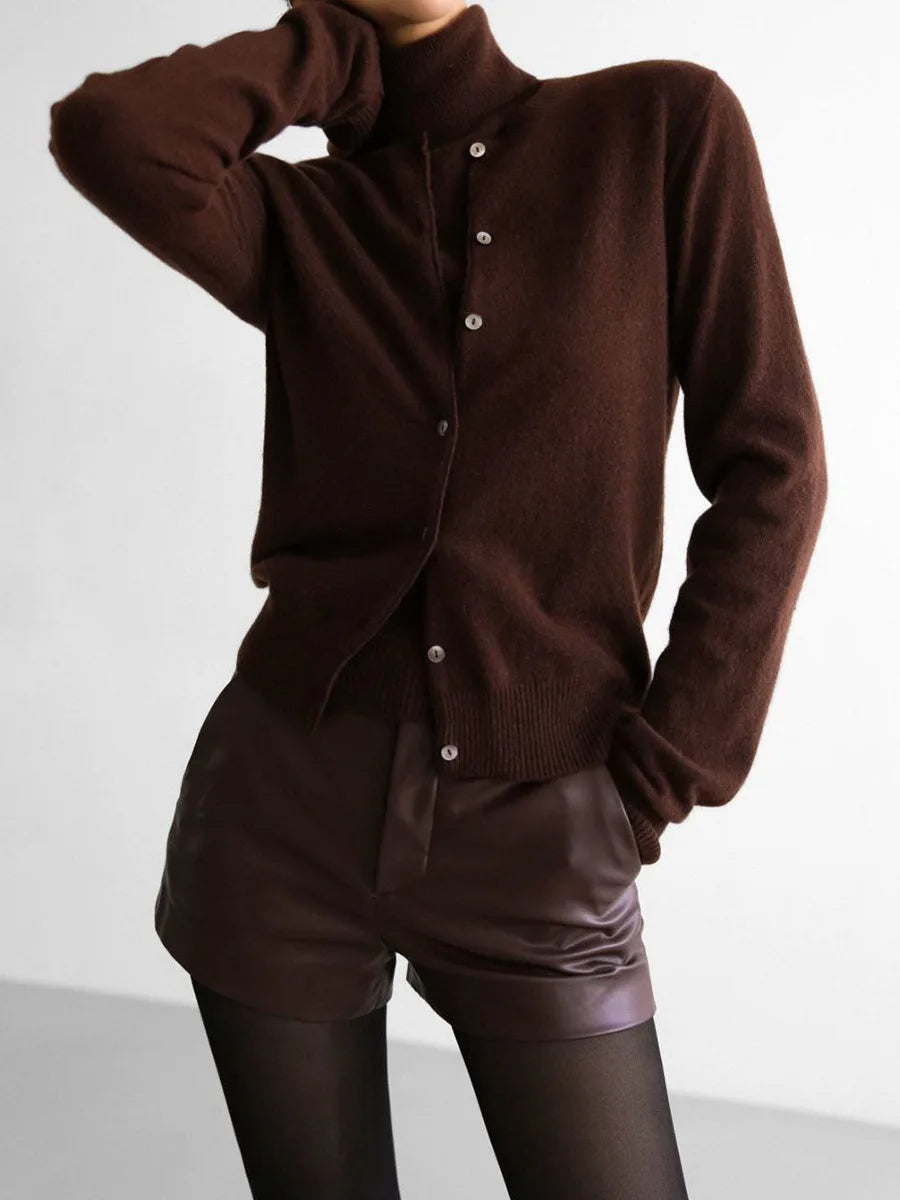 Women’s Solid Sweater Cardigan Long Sleeve