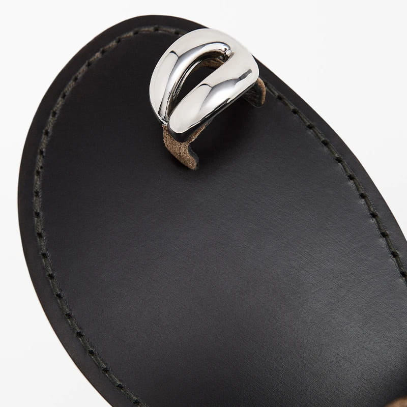 Cross-Strap Sandals with Top-Grain Leather