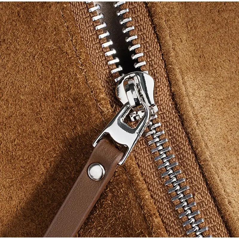 Simple Suede Leather Dumpling Bag