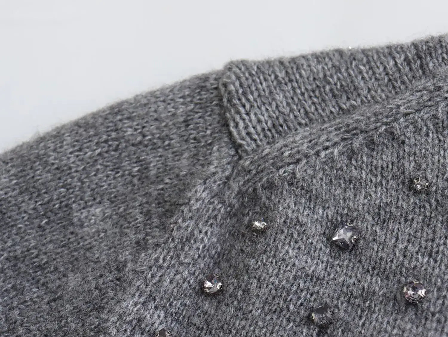 Cardigan Women’s Round Neck Short Sleeve Knitted