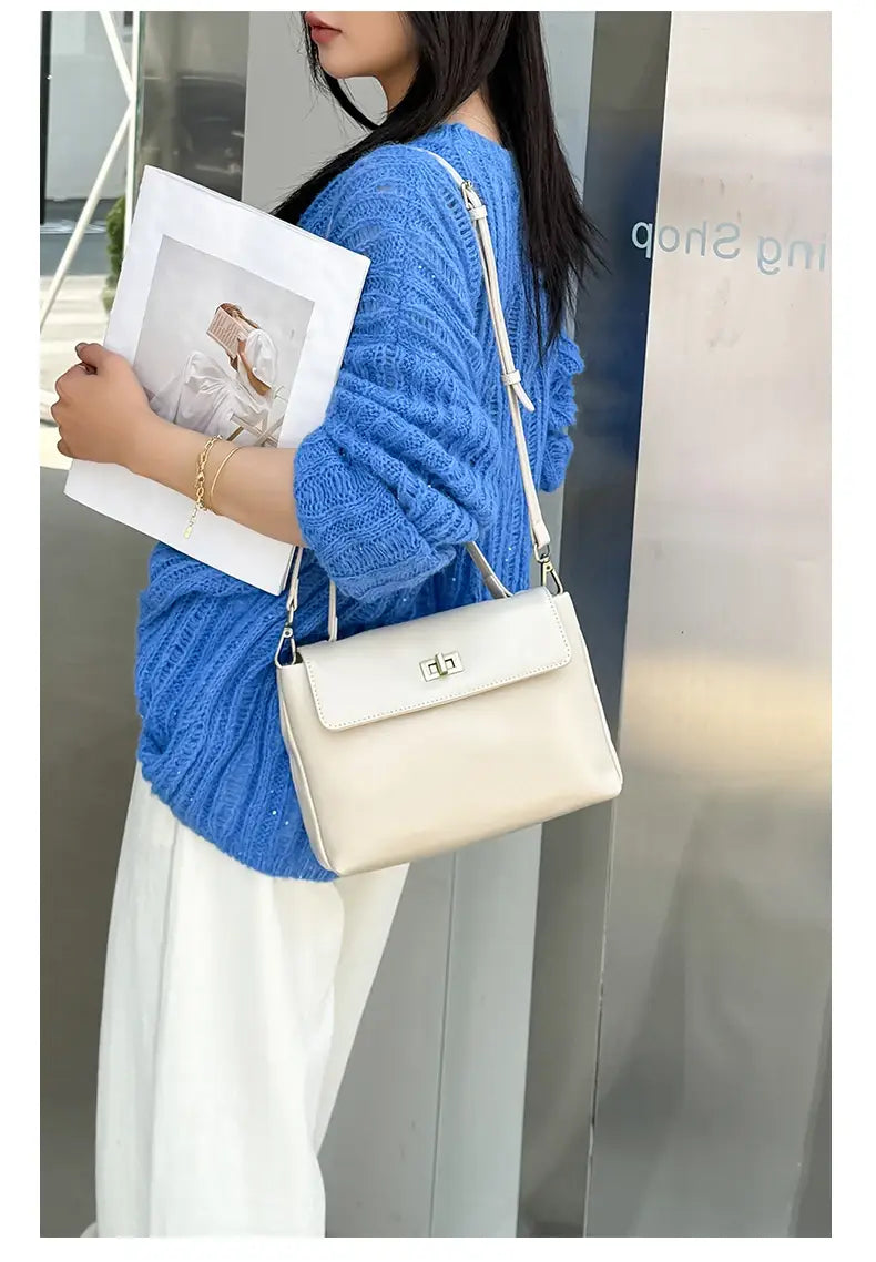 Women Cowhide Genuine Leather Tote Bag