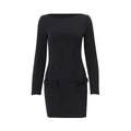 Women Temperament Soild Mini Dress - Norellé