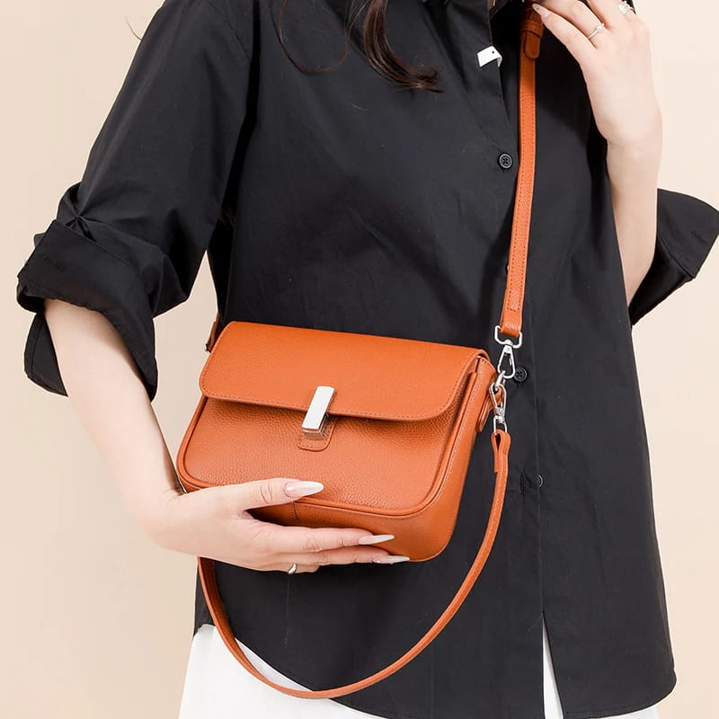 Genuine Leather Women Crossbody Bag