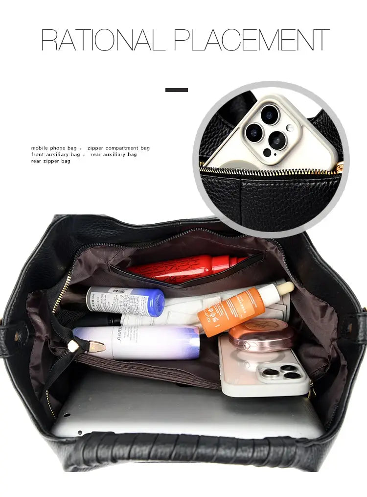 High Quality Soft Leather Women’s Handbag Tote Bag