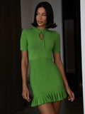 Summer Short Sleeve Ruffle Mini Dress Women - Norellé